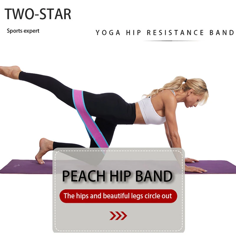 Exercise Resistance Bands for Legs and Butt, Anti-Slip &amp; Roll Booty Bands, Thick Elastic Fabric Workout Fitness Loops Band