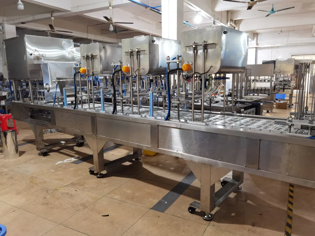 Automatic Spoon Honey Packing Machine Honey Cup Filling Plastic Products Tray Sealing Machine Mask Massage Food Packaging Filling Machine