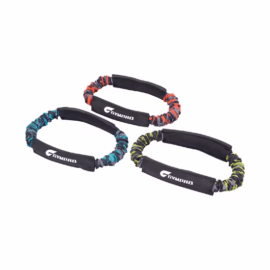 Popular Gym Exercise Loop Cotton Fabric Pull up Assist Long Resistance Strap Stretch Bands with Custom Logo